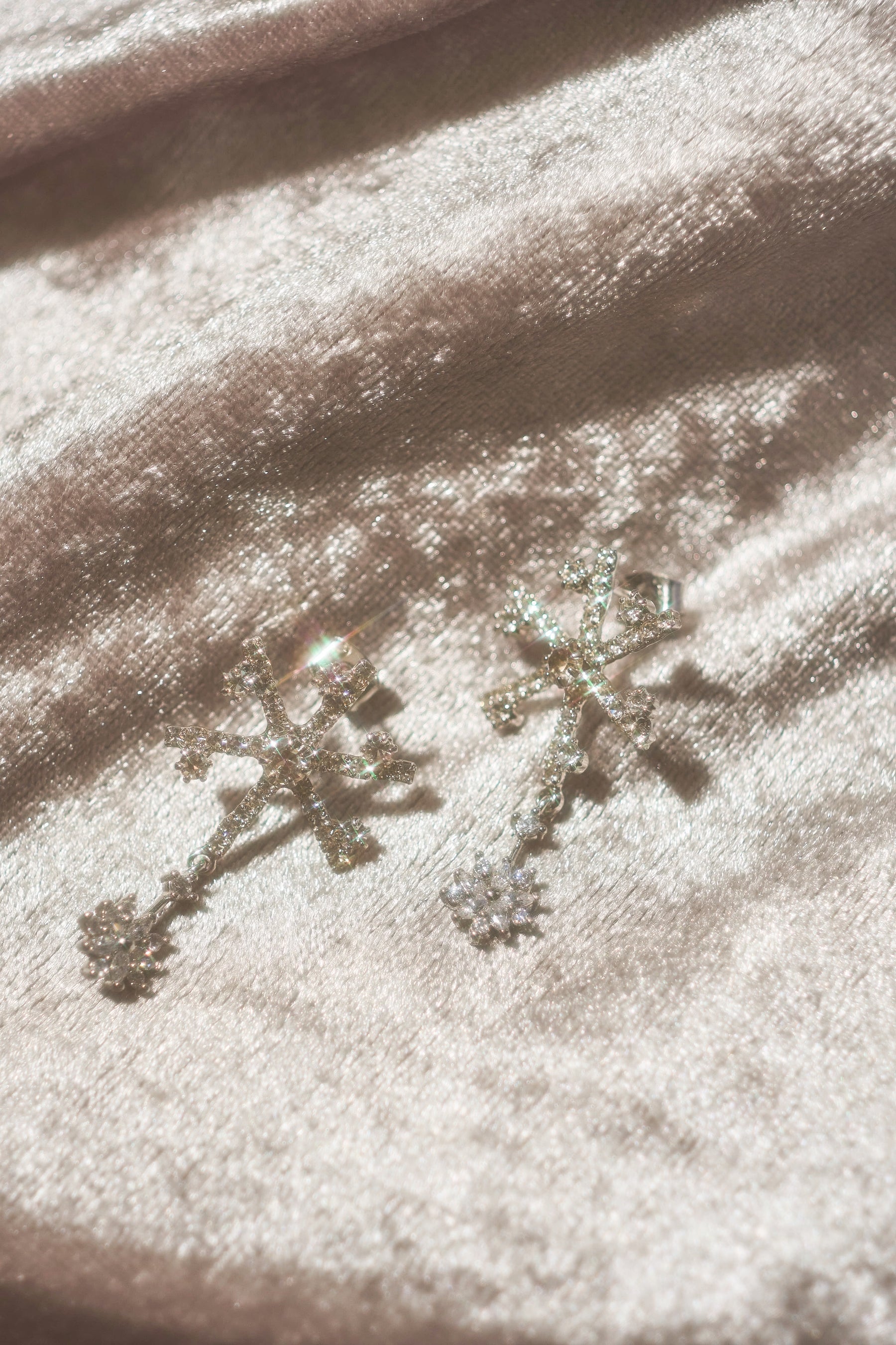 Crystal Snowflake Earrings