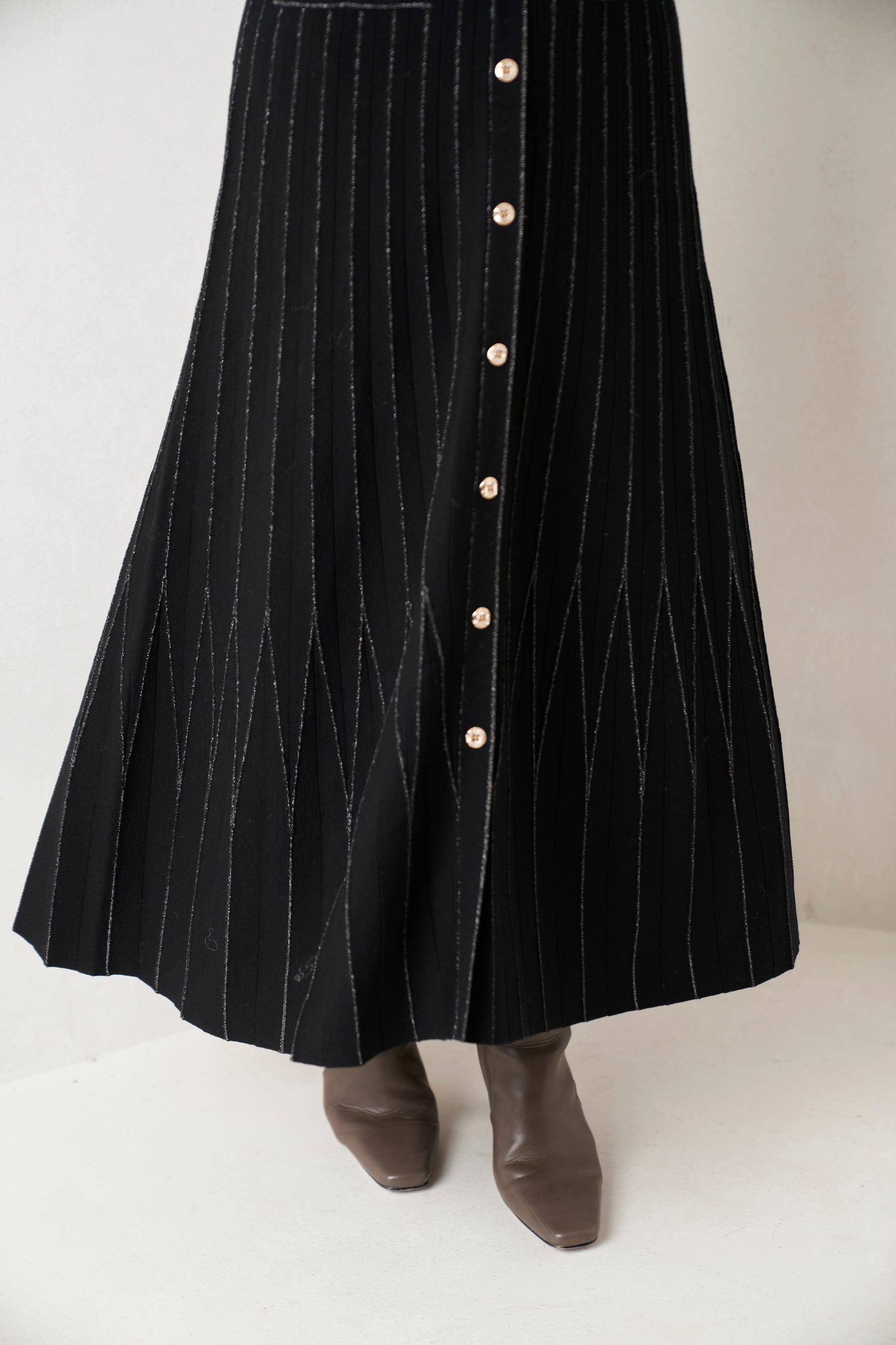 ★ Suite Room Knit Long Dressカラーピンク