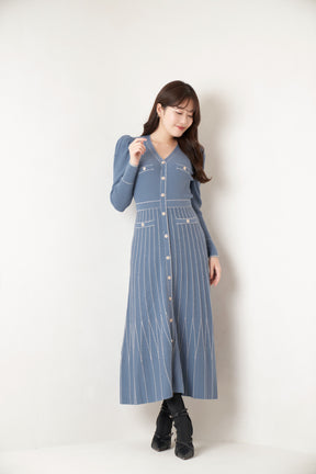 【11月中旬発送】Suite Room Knit Long Dress