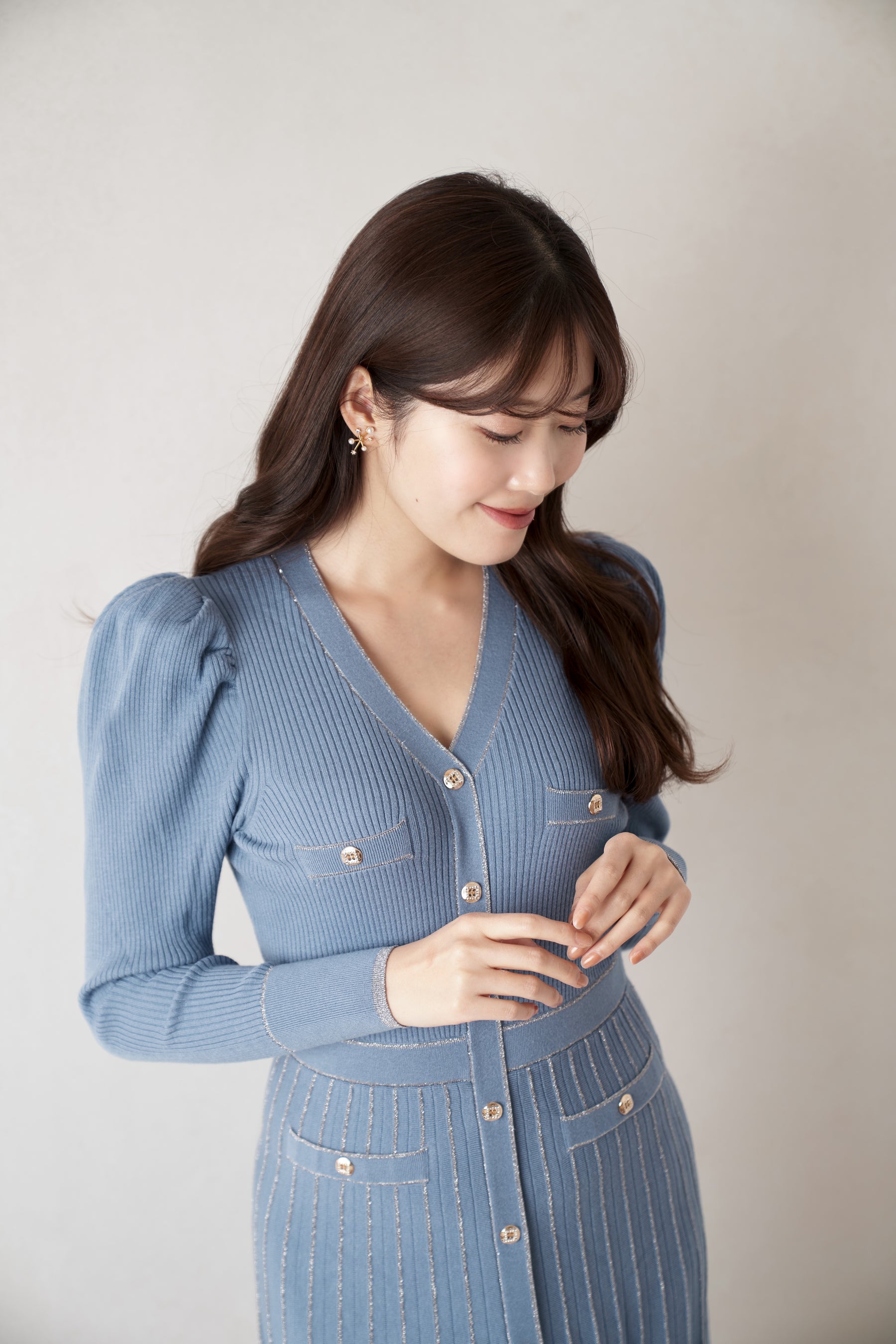 【11月中旬発送】Suite Room Knit Long Dress