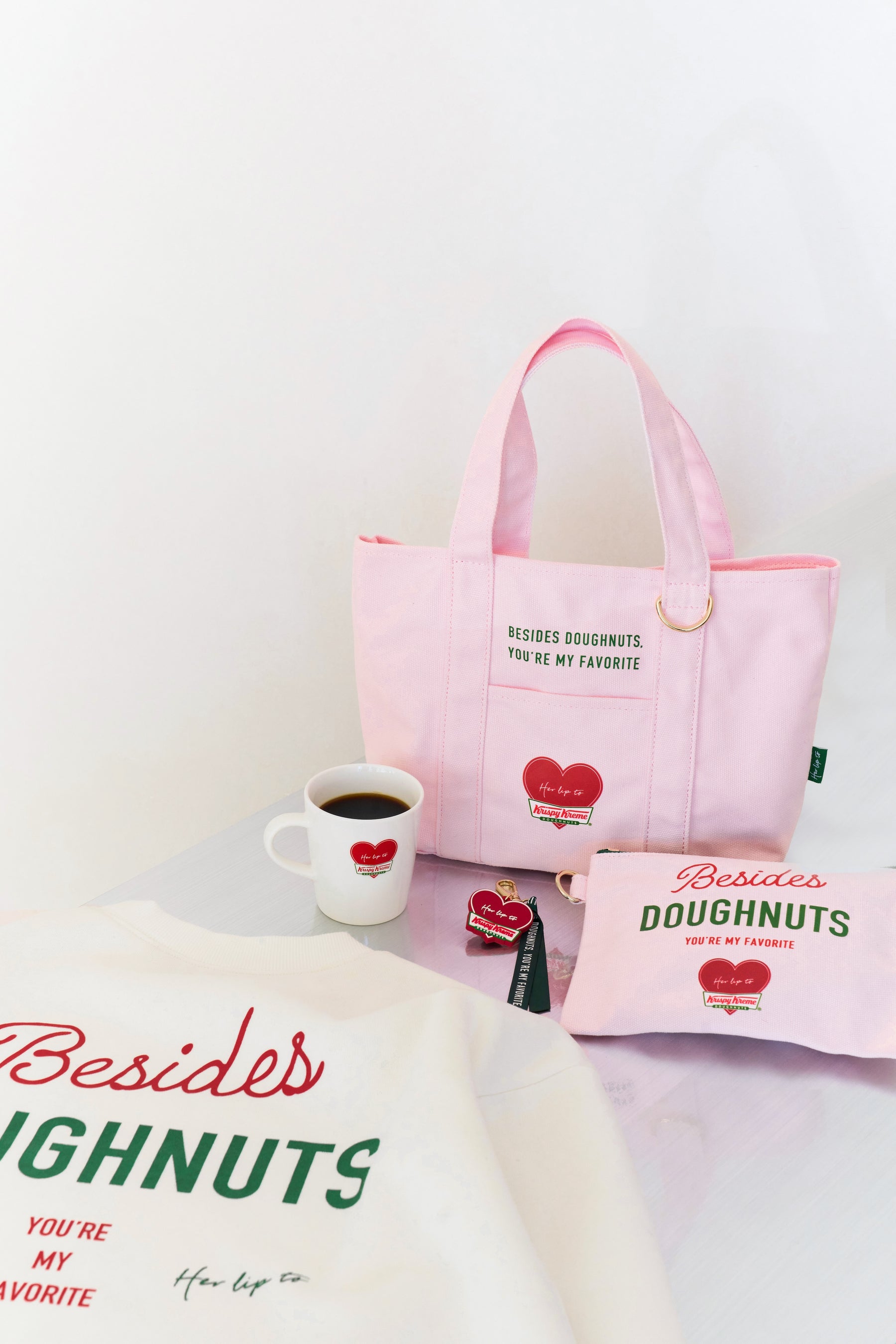 Krispy Kreme Doughnuts × Her lip to Tote Bag