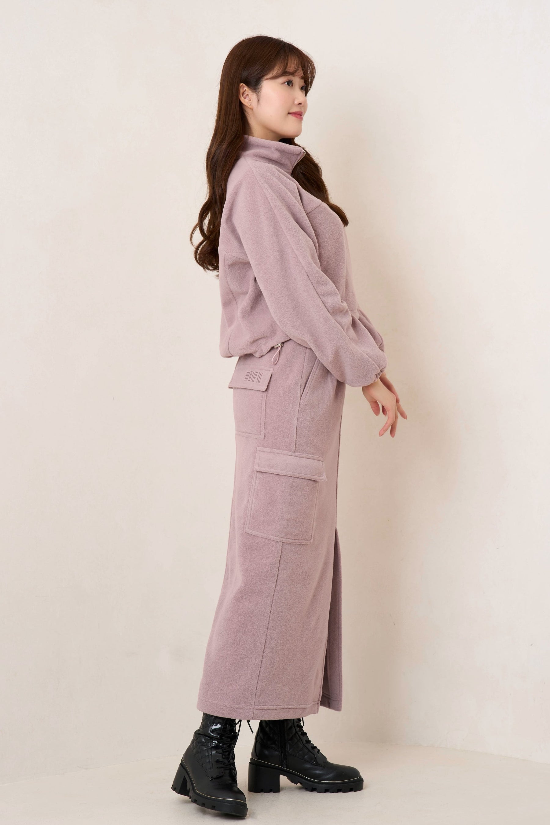 Flight Mode Fleece Long Skirt