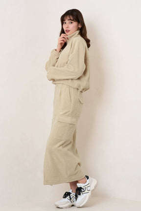 Flight Mode Fleece Long Skirt