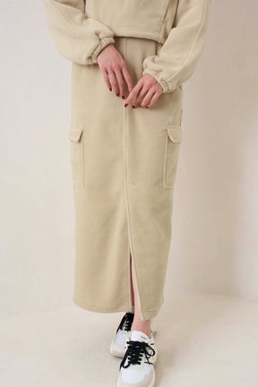 Flight Mode Fleece Long Skirt