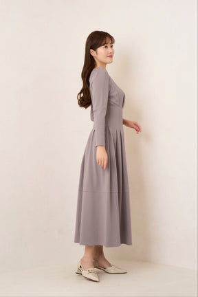 【sepia blue / antique rose】Marylebone Long Dress