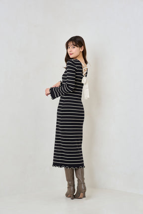 Be Mine Back Lace-Up Long Dress