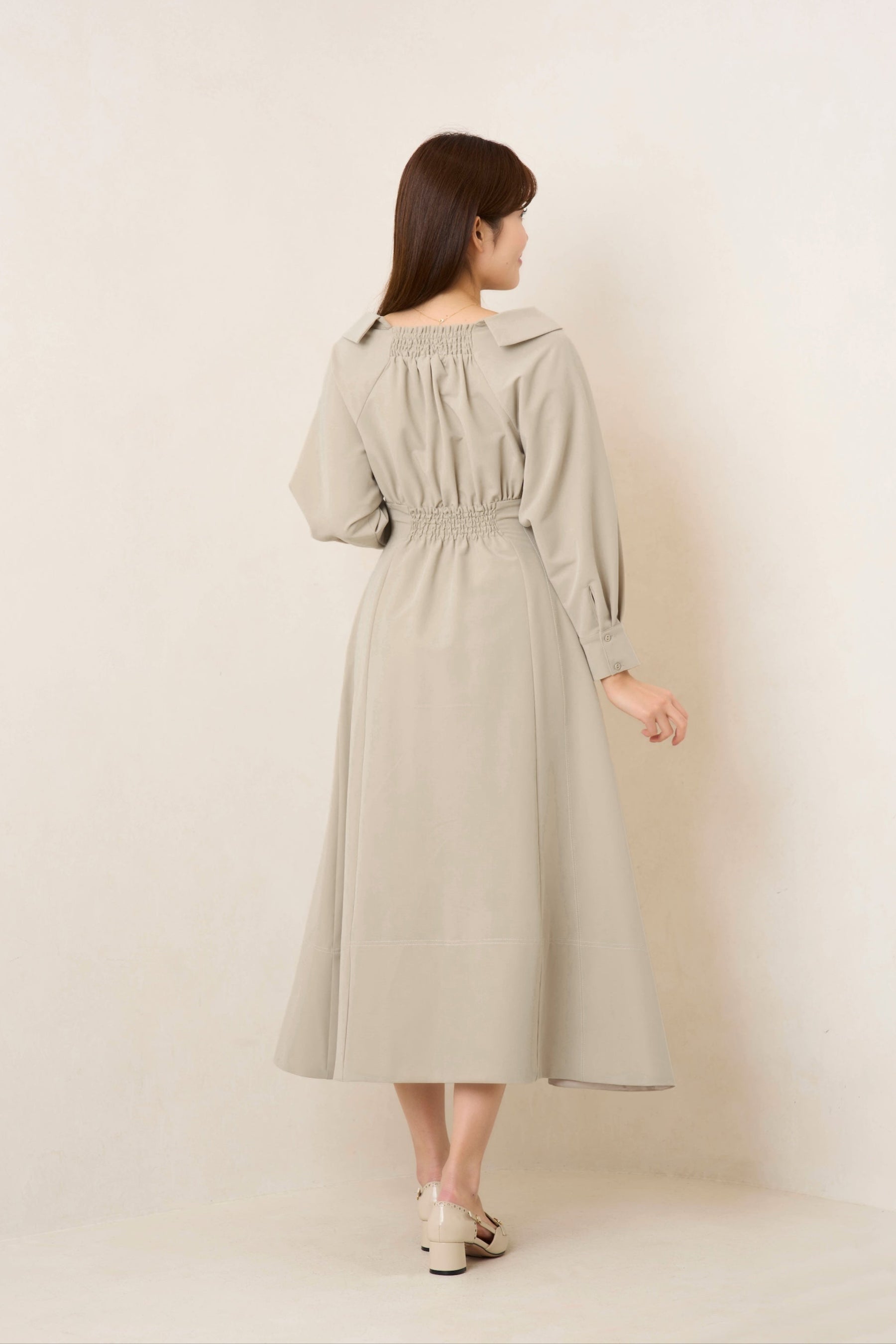 【nude beige】Montecristo Long Dress