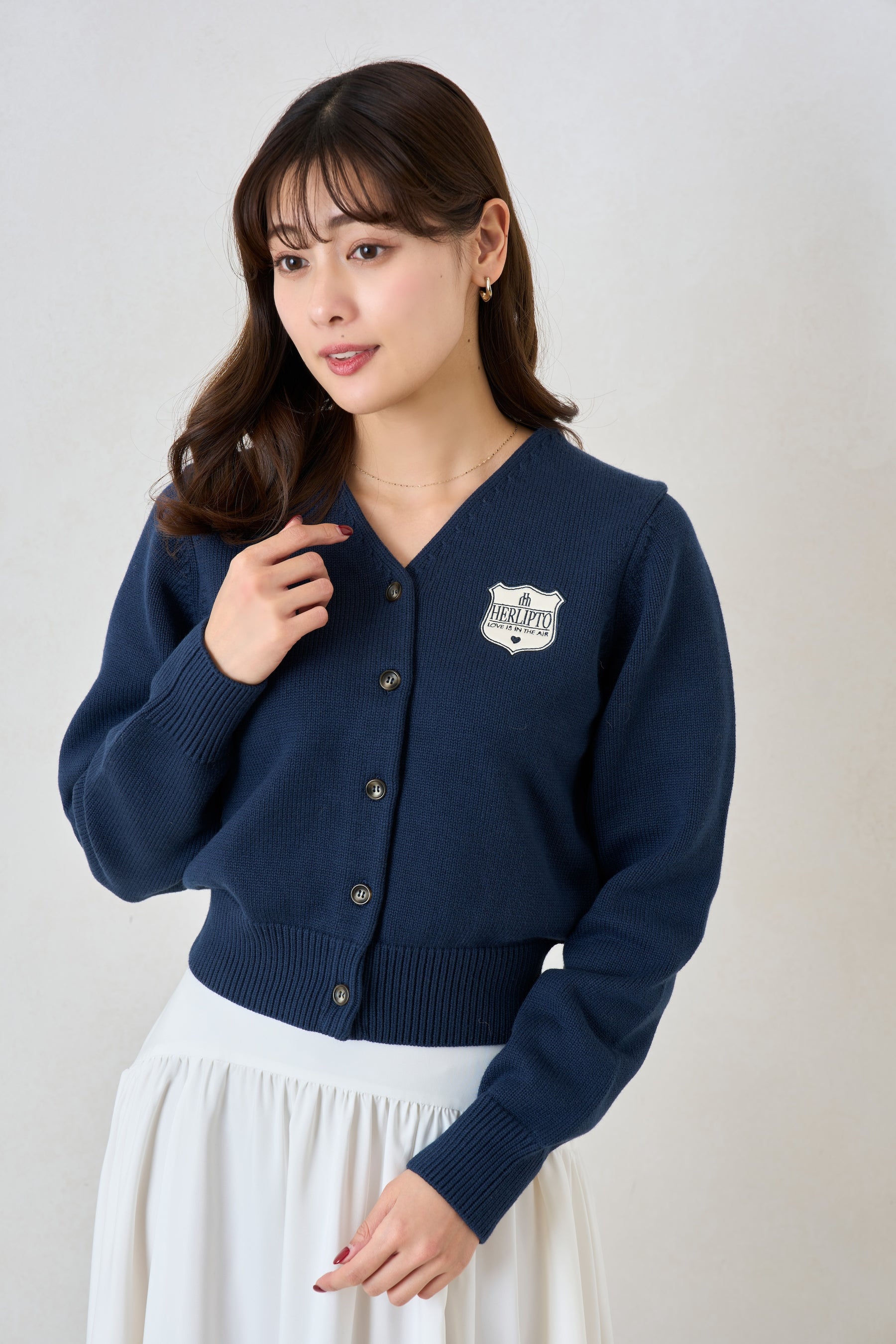 Be Mine Emblem Knit Cardigan