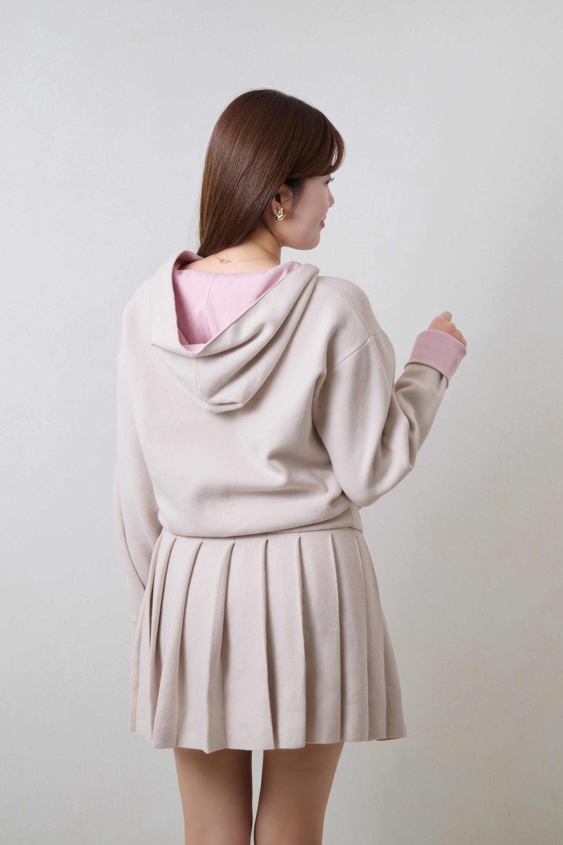 [Ship in mid-January] Luxe Comfort Pleated Knit Mini Skirt