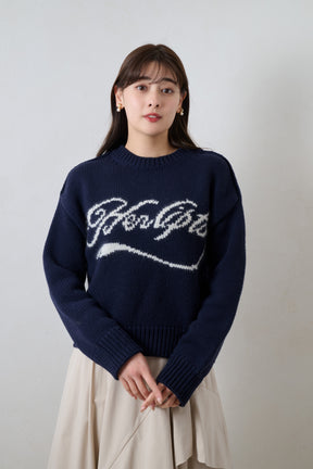 Loved one Logo Jacquard Knit