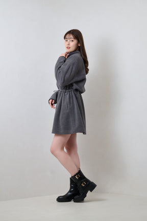 【1月上旬発送】Flight Mode Fleece Mini Dress