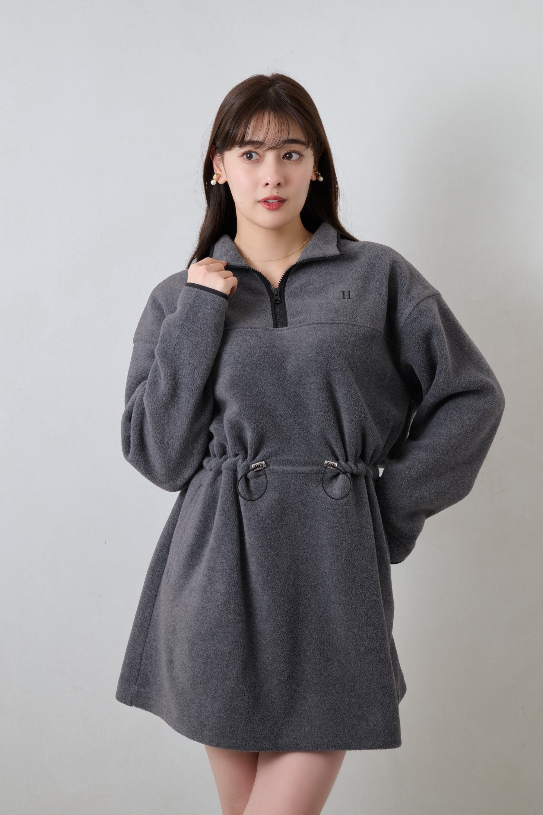 【1月上旬発送】Flight Mode Fleece Mini Dress