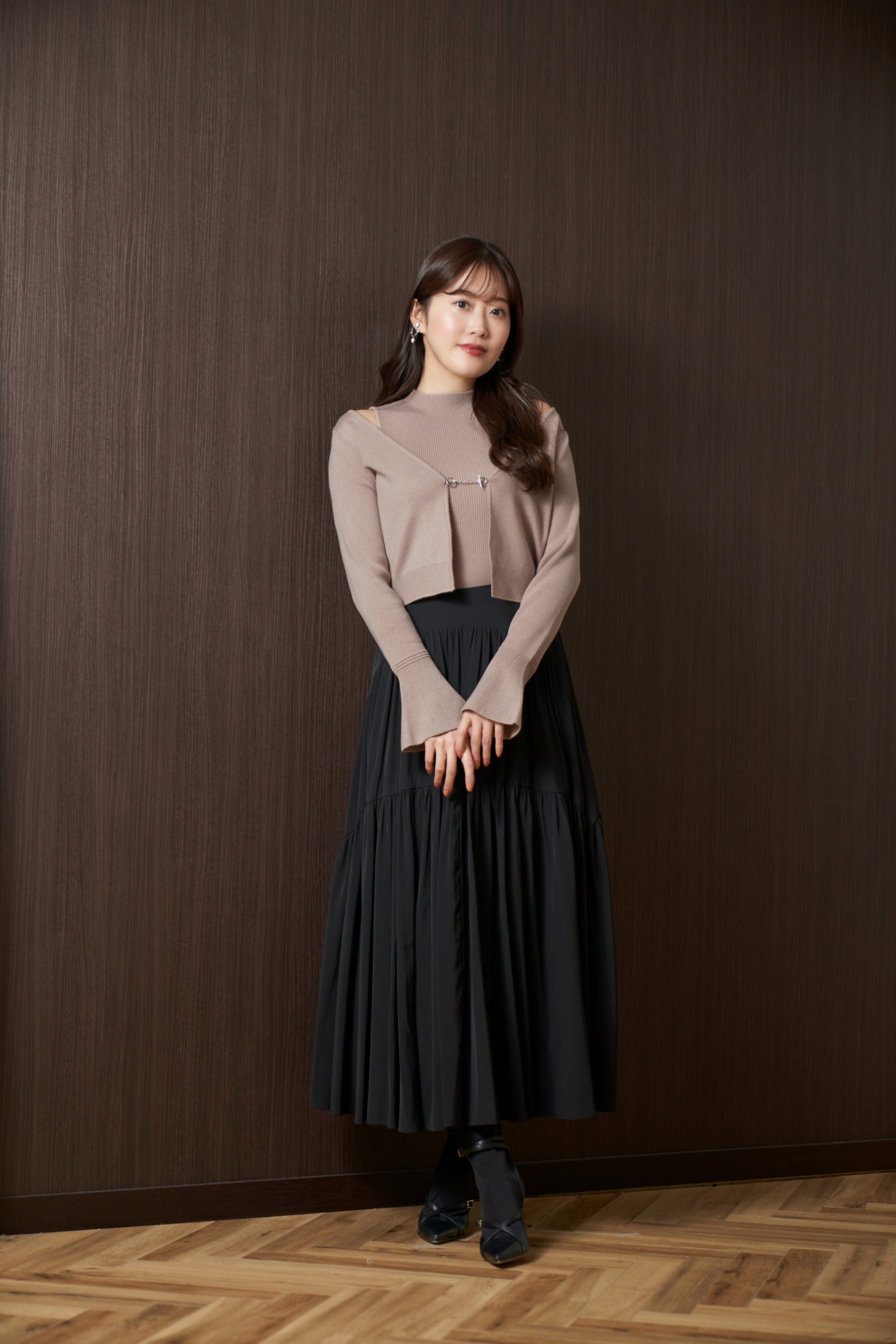 [New color] Flared Sleeve Knit Set 