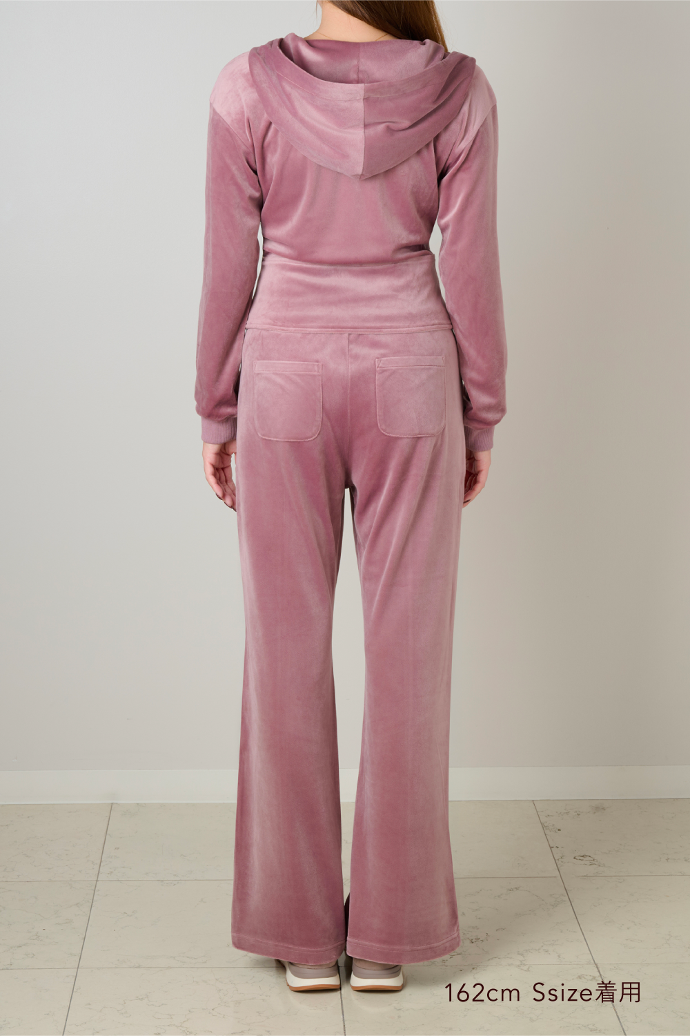【greige】Off-Duty Sculpt Velour Set