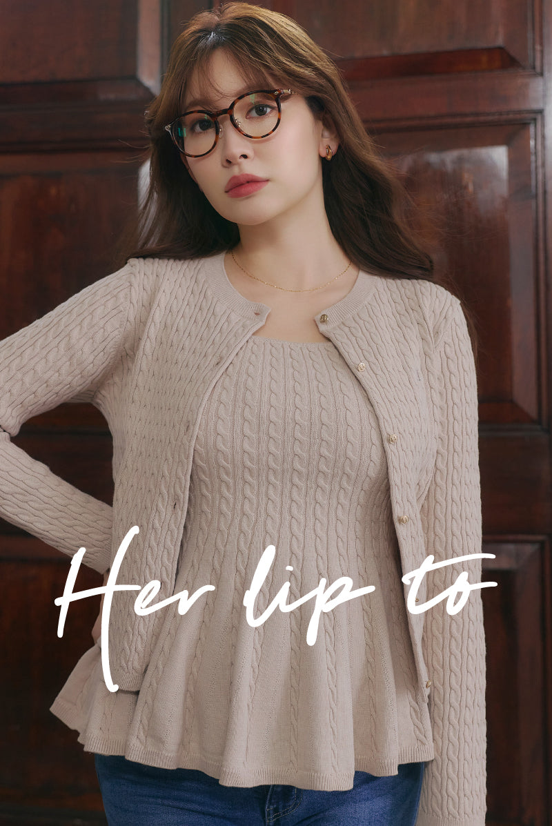 Her lip to
