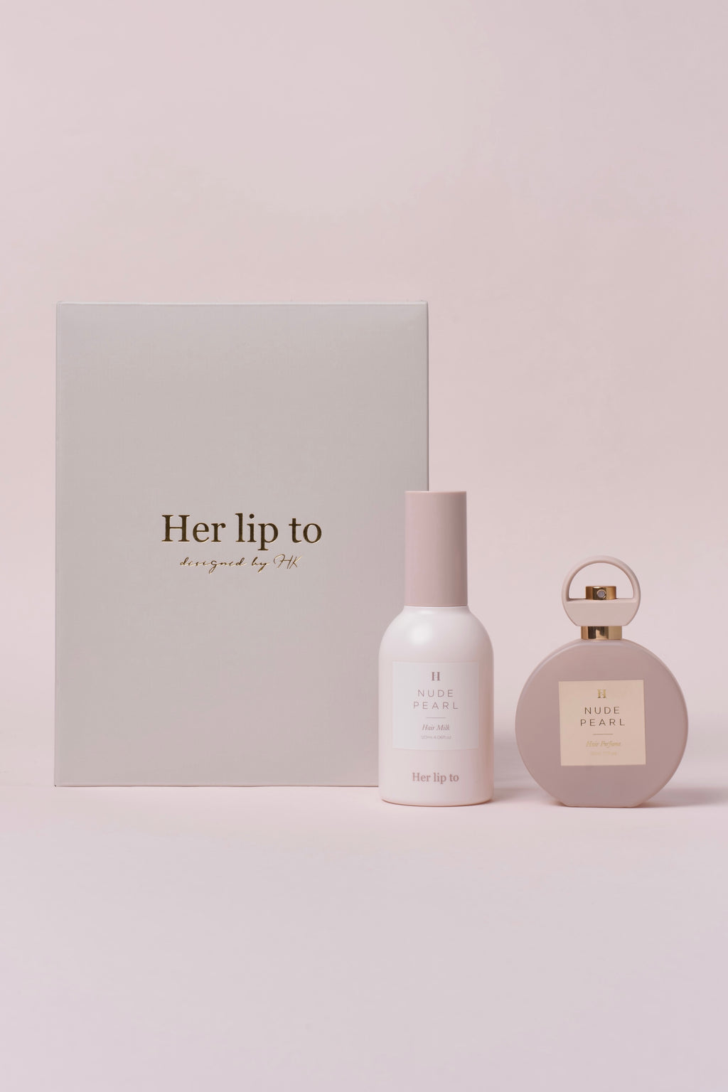 Her lip to Hair Perfume NUDE PEARL セット HAIR MILK & HAIR PERFUME GIFT SET