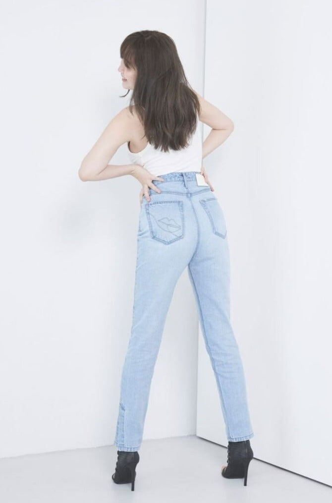 Her lip to Tokyo High Rise Jeans blue 25-