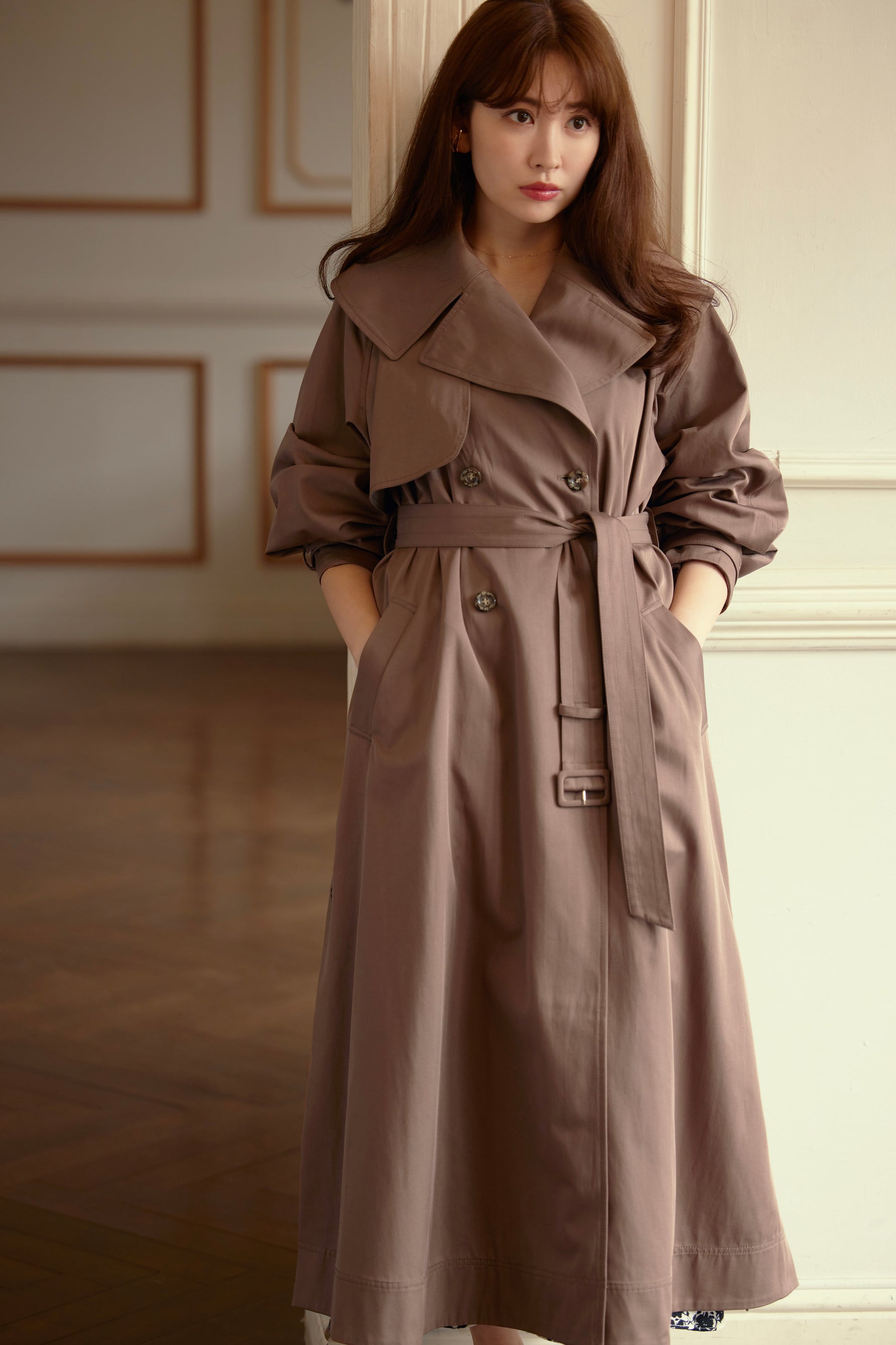 her lip to Grace Long Trench Coat - トレンチコート