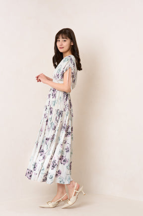 【rich lavender / purple×green】Full Of Love Long Dress