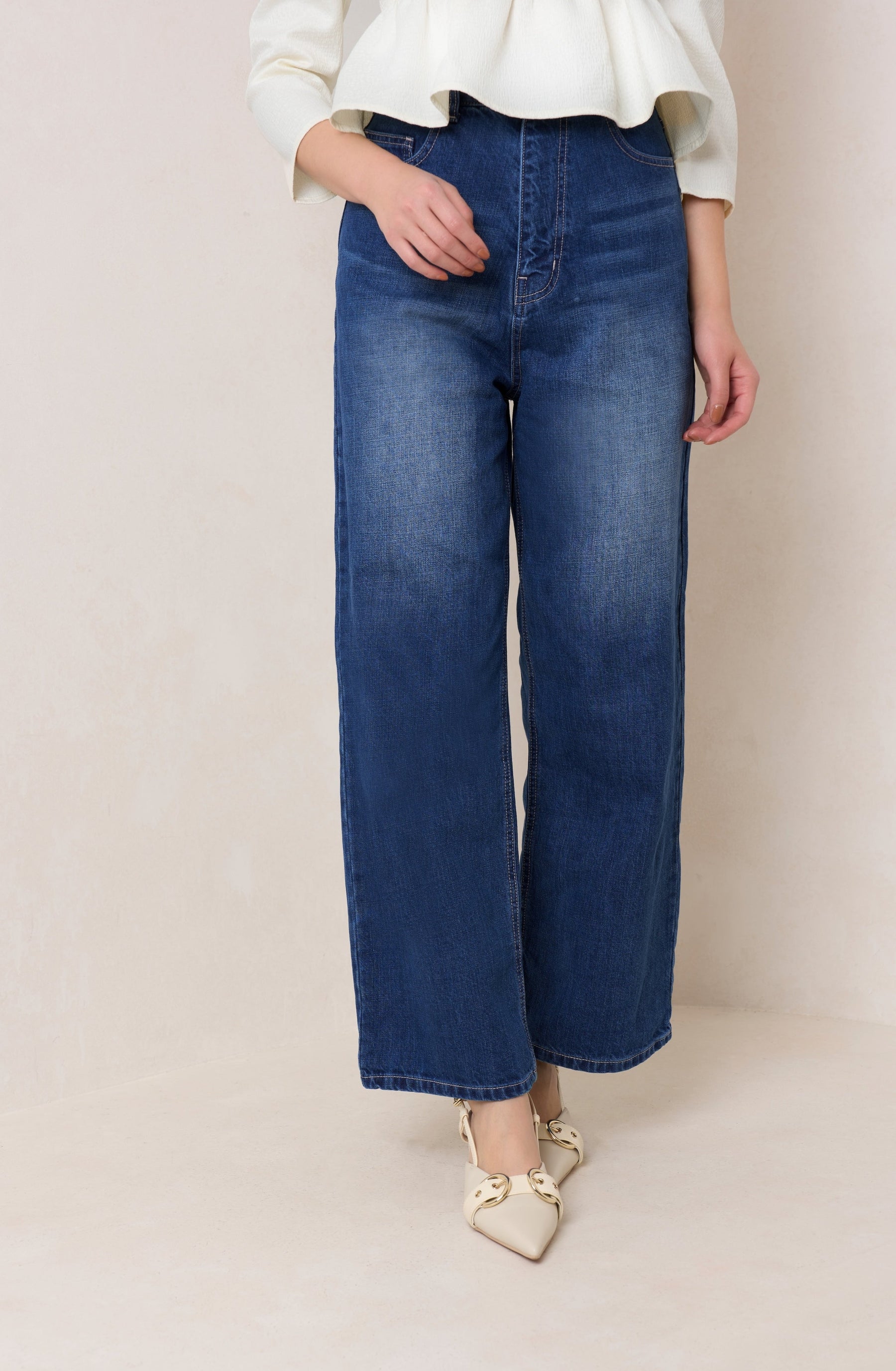 【5月中旬発送】Milano Wide-Straight Jeans