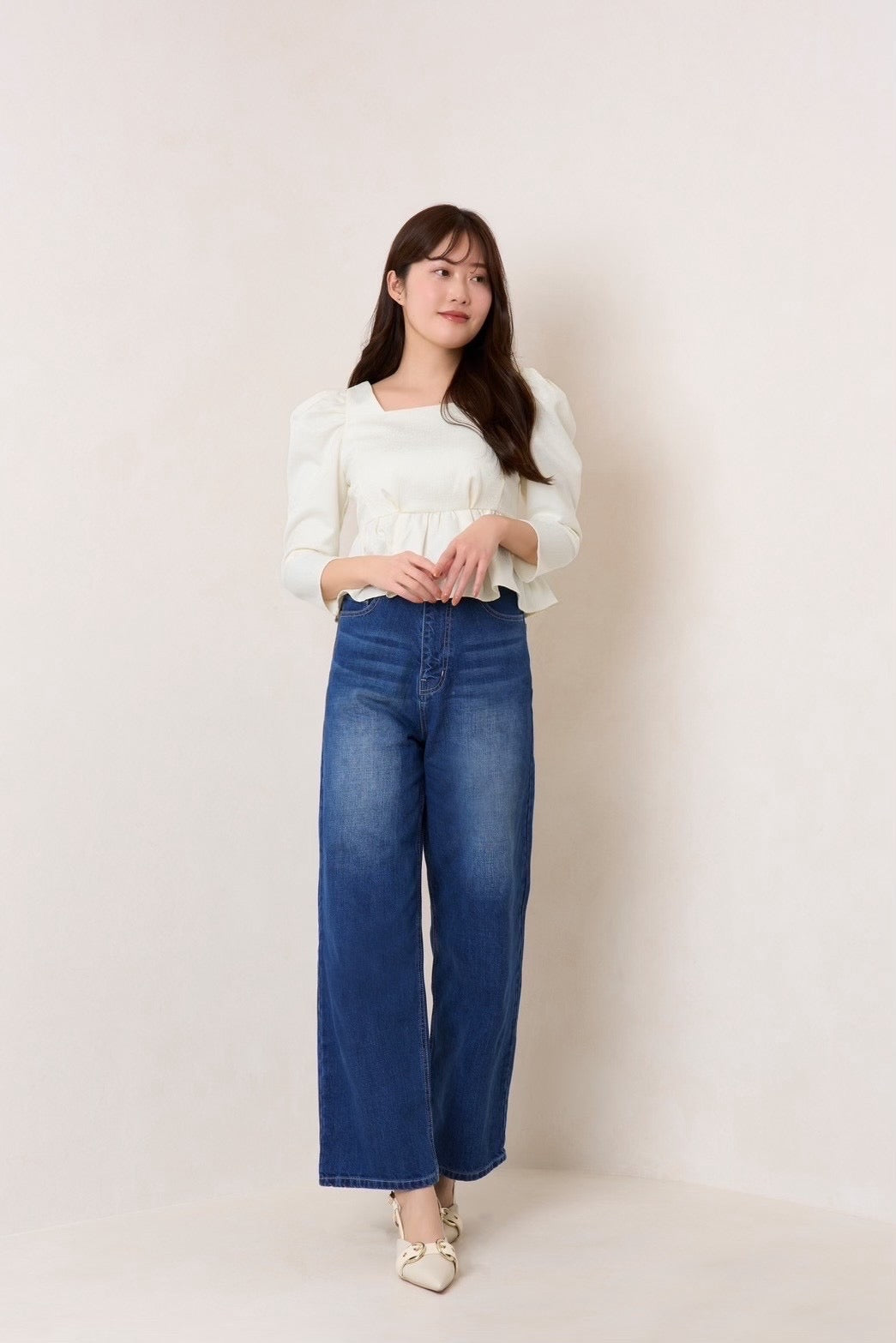 [Shipped in mid-May] Milano Wide-Straight Jeans