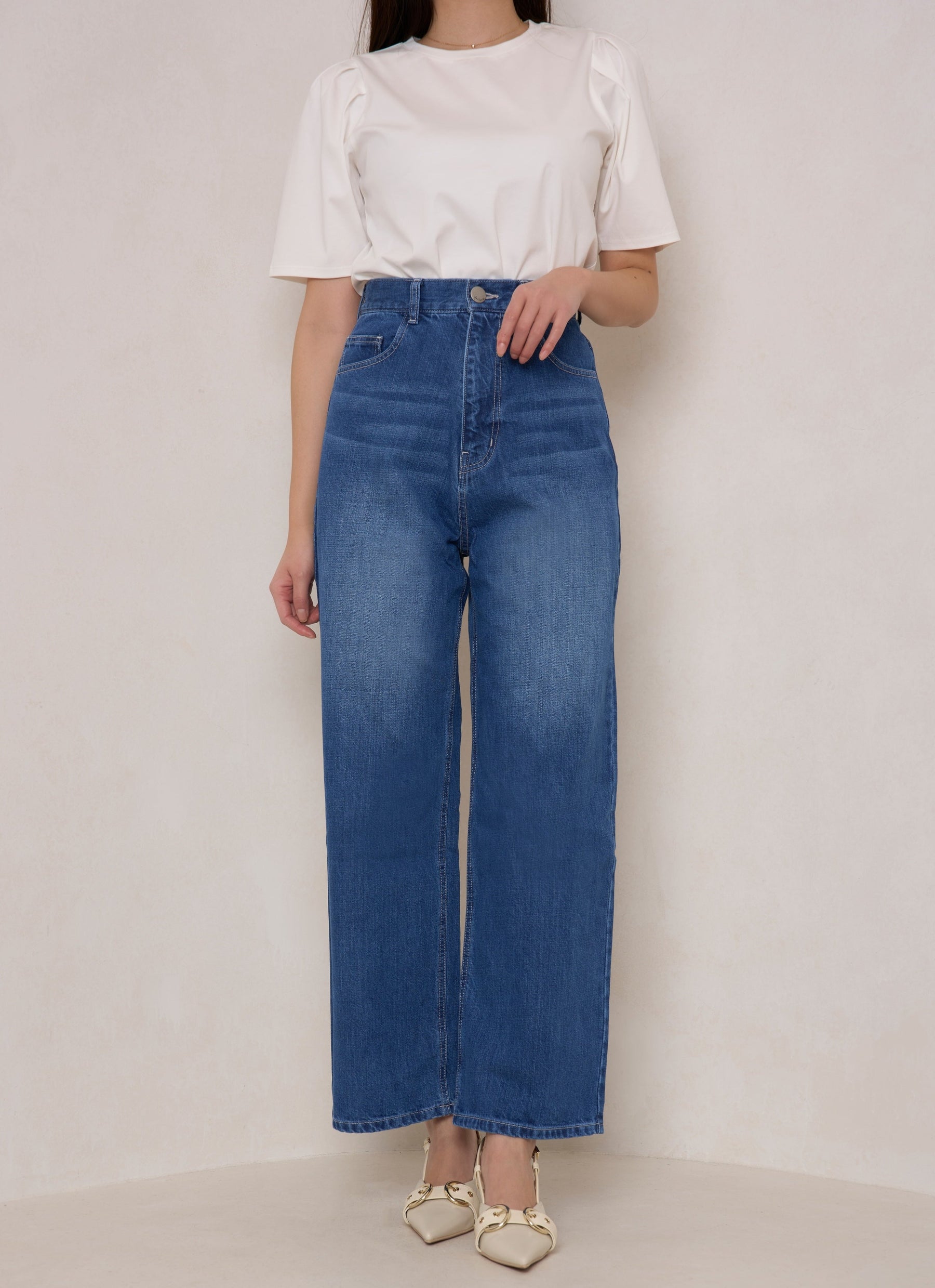 5月中旬発送】Milano Wide-Straight Jeans