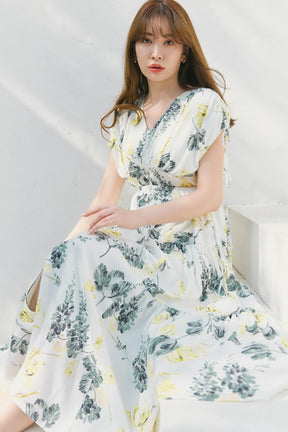 [New color] [lemon / powder mint]Full Of Love Long Dress