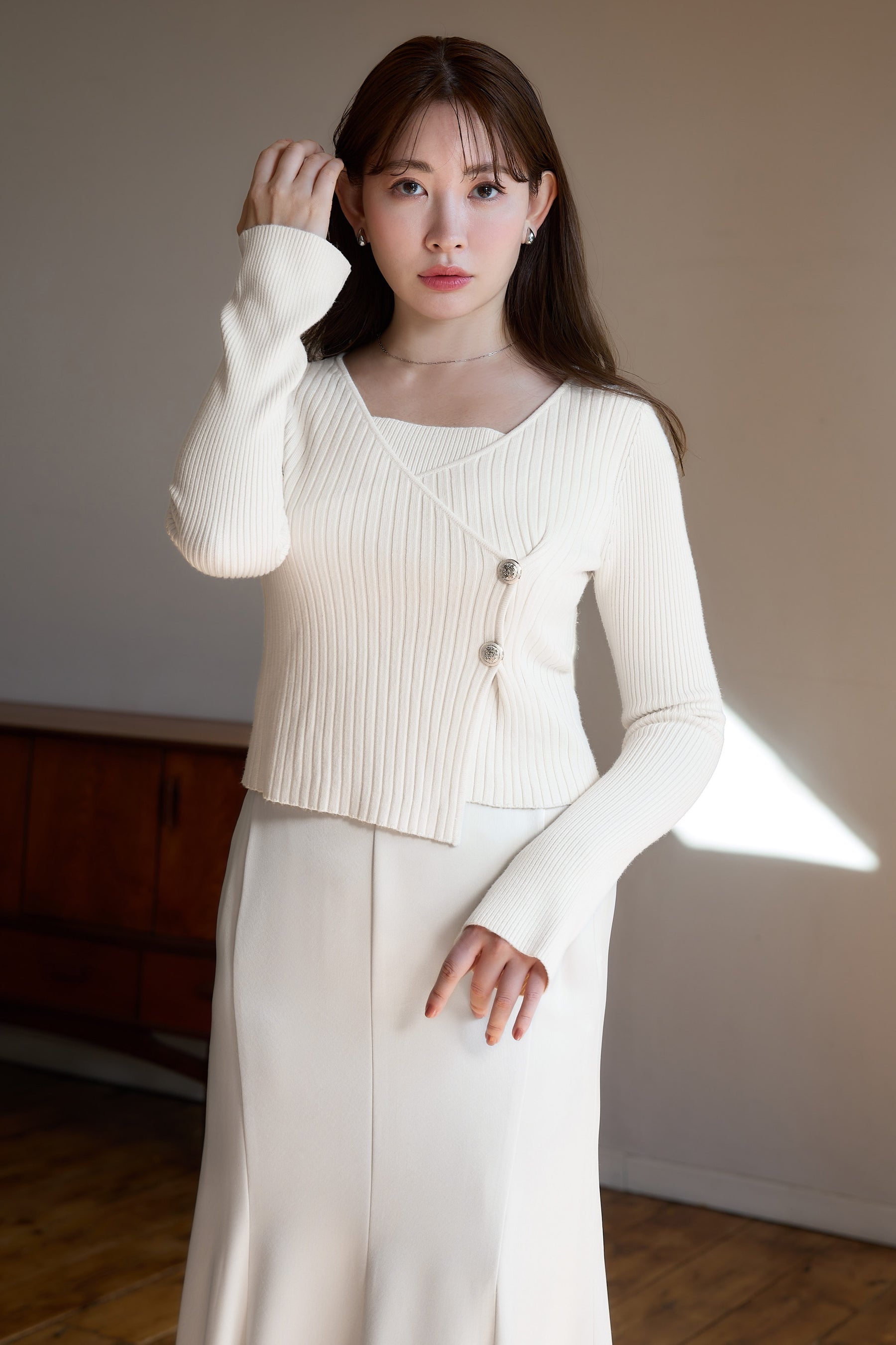 Cache-Coeur Knit Pullover