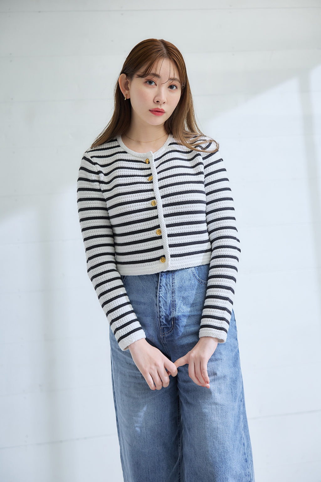 Muriel Striped Knit Jacket