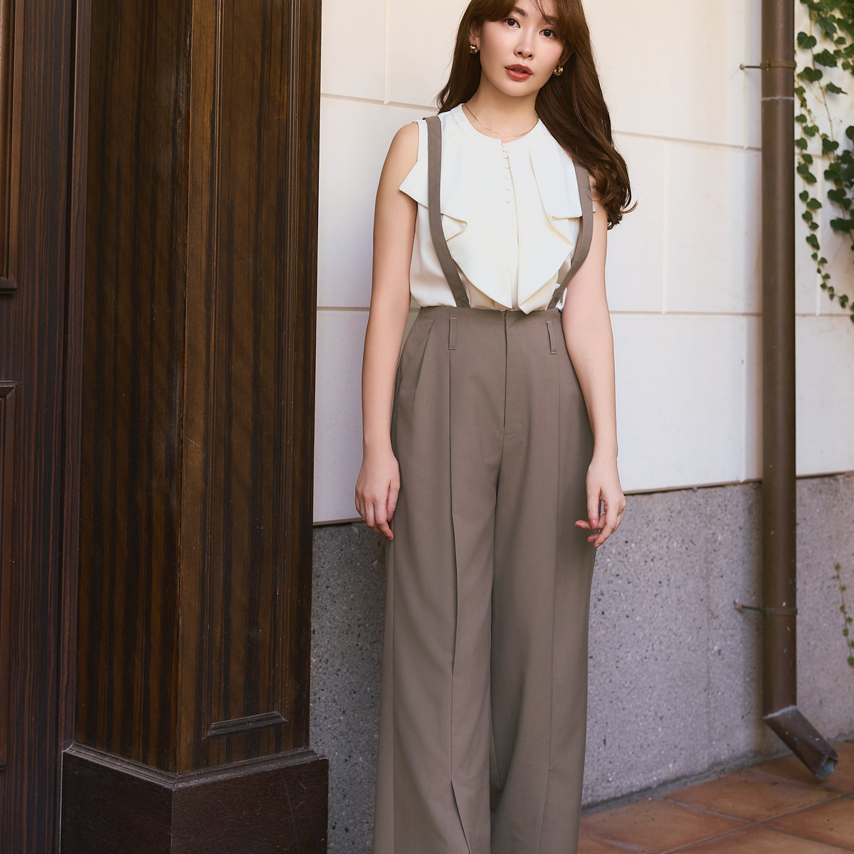 パンツ Benz Front-Vent Suspender Pants