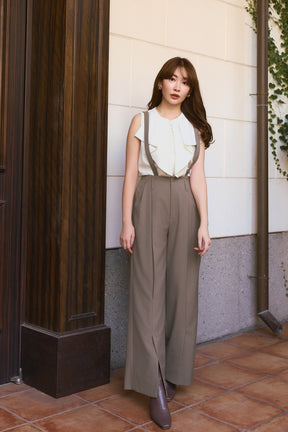 Front-Vent Suspender Pants