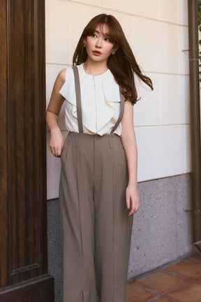 Front-Vent Suspender Pants