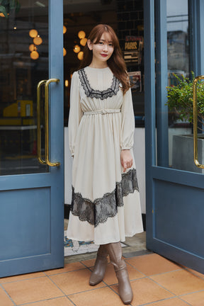 Rosaline Lace Trimmed Dress