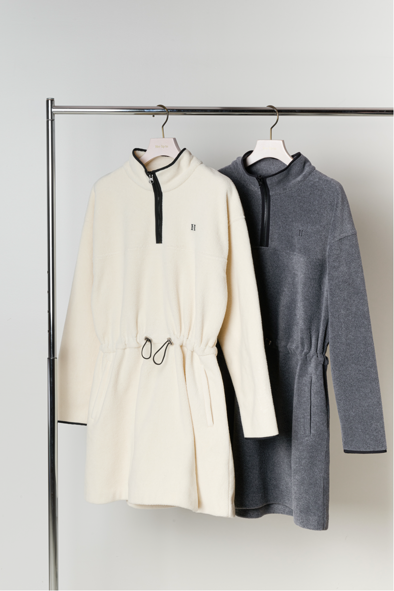 【1月上旬発送】Flight Mode Fleece Mini Dress