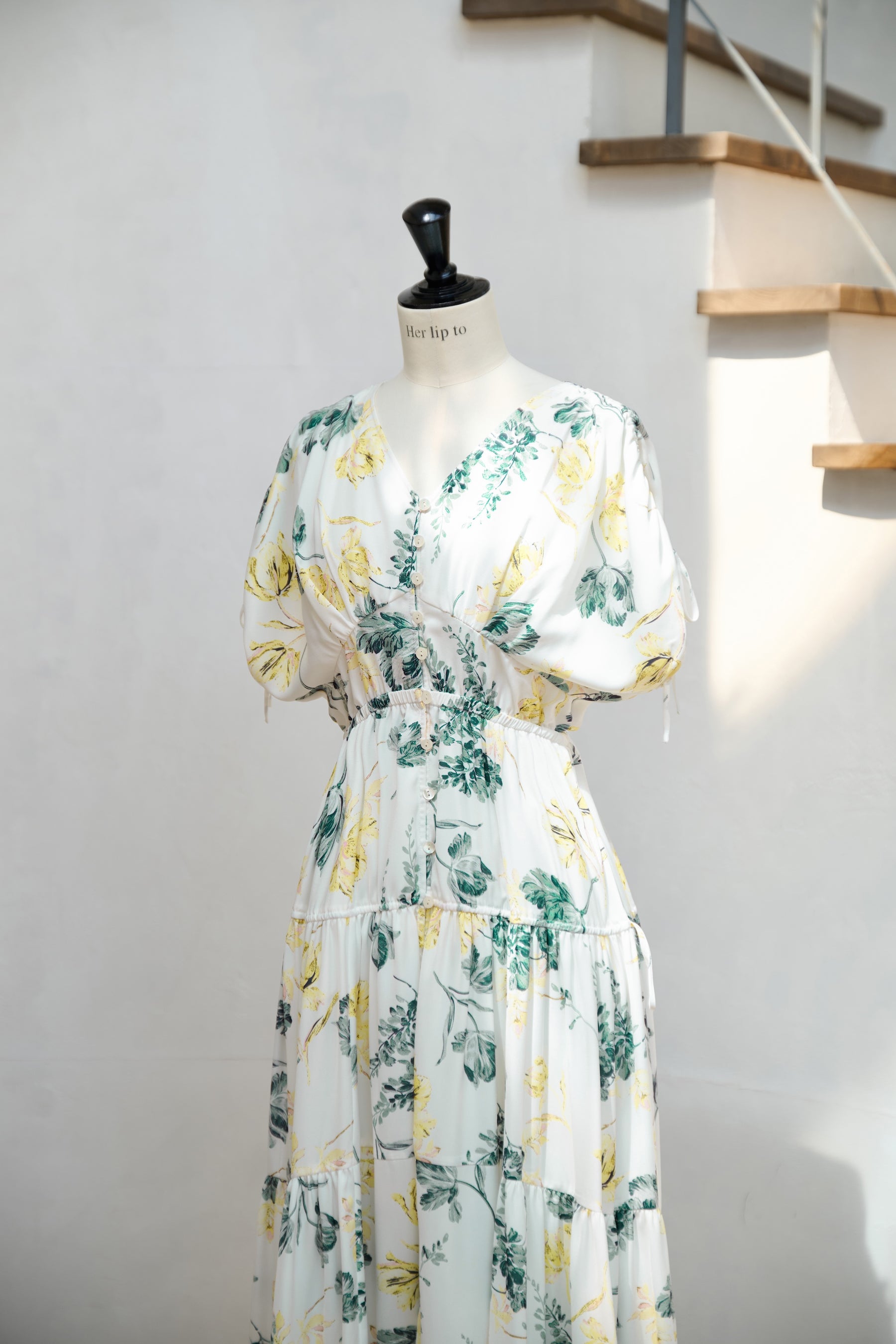 [New color] [lemon / powder mint]Full Of Love Long Dress