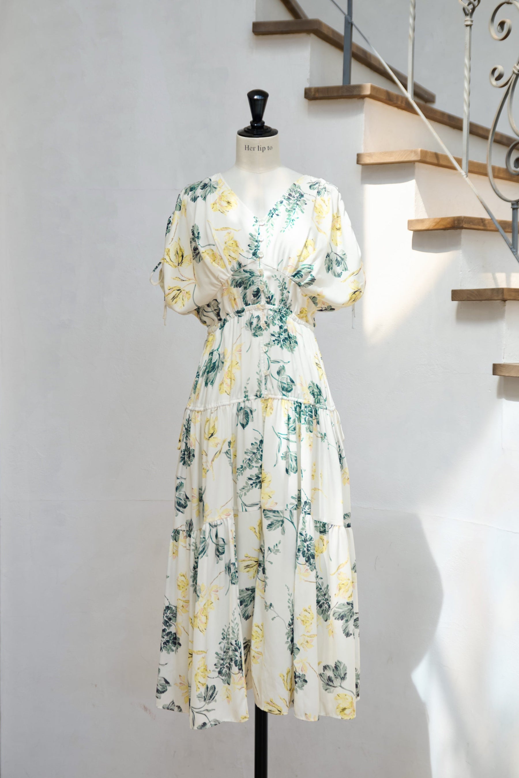 [New color] [lemon / powder mint]Full Of Love Long Dress