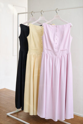 Deauville Gathered Long Dress
