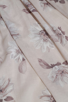 【新色】Sunflower-Printed Midi Dress