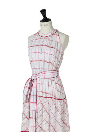 【9月中旬発送】Anduze Belted Check Dress