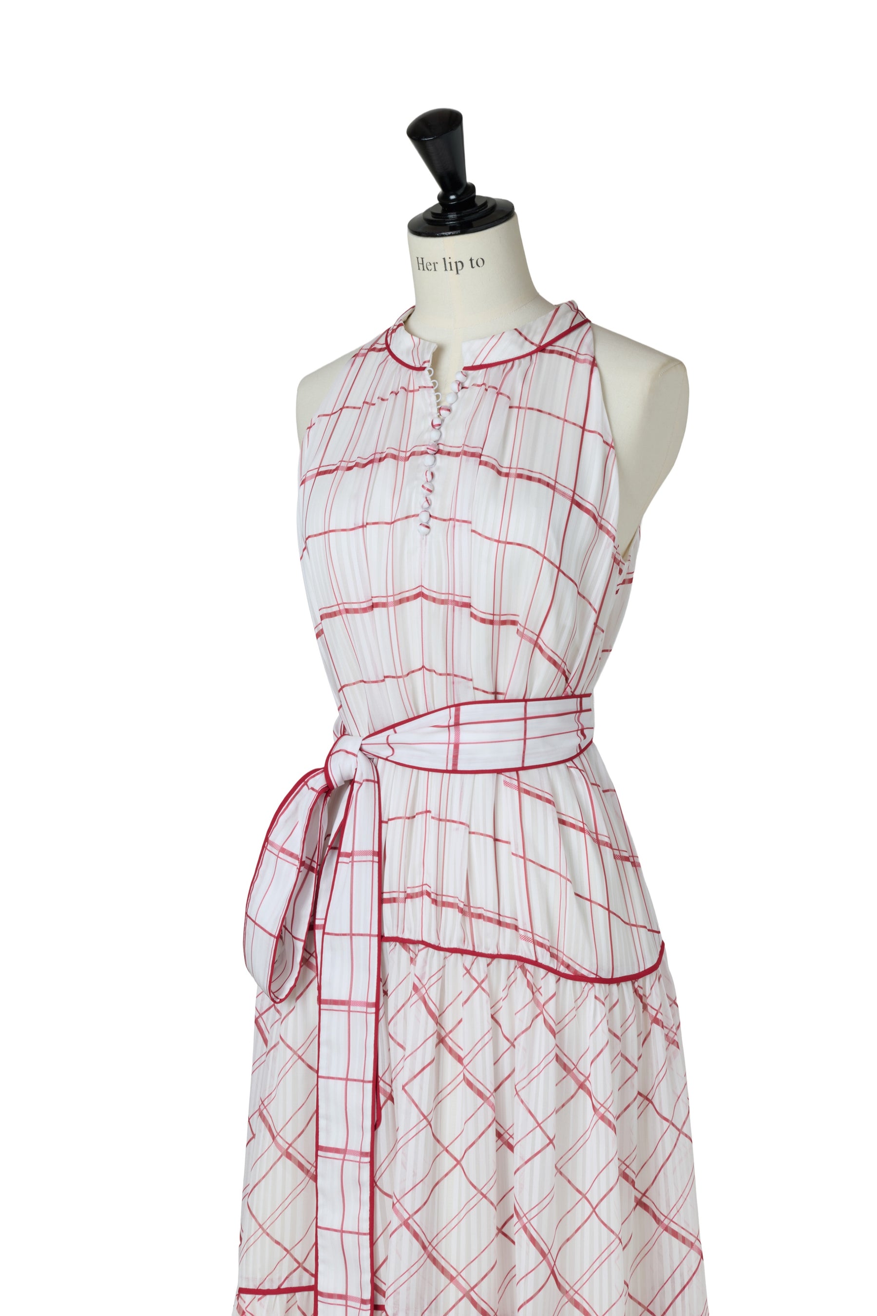 ワンピース herlipto Anduze Belted Check Dress S 9月中旬発送】Anduze Belted Check Dress
