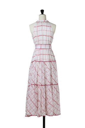 【9月中旬発送】Anduze Belted Check Dress