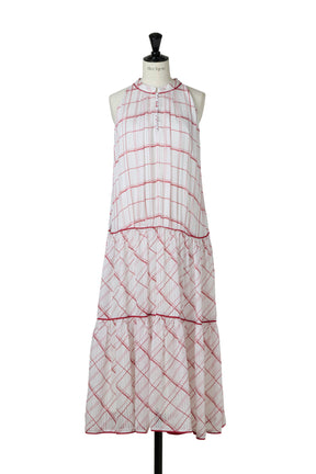 【9月中旬発送】Anduze Belted Check Dress