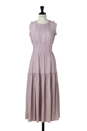 Viera Pintuck Tiered Dress