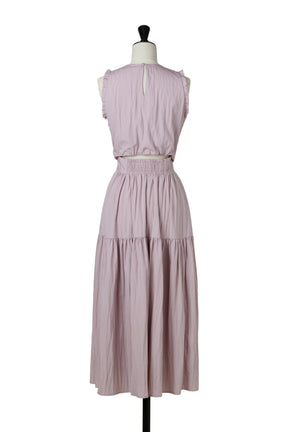 Viera Pintuck Tiered Dress