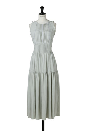 Viera Pintuck Tiered Dress