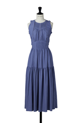 Viera Pintuck Tiered Dress