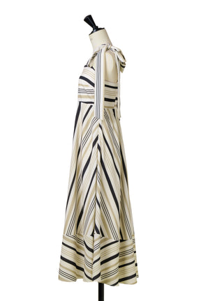 Cordelia Striped Ribbon Dress