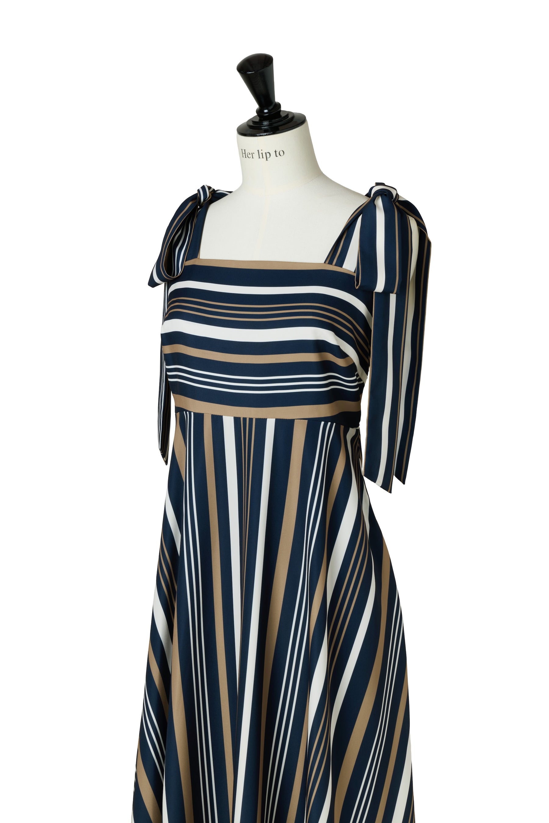 Cordelia Striped Ribbon Dress
