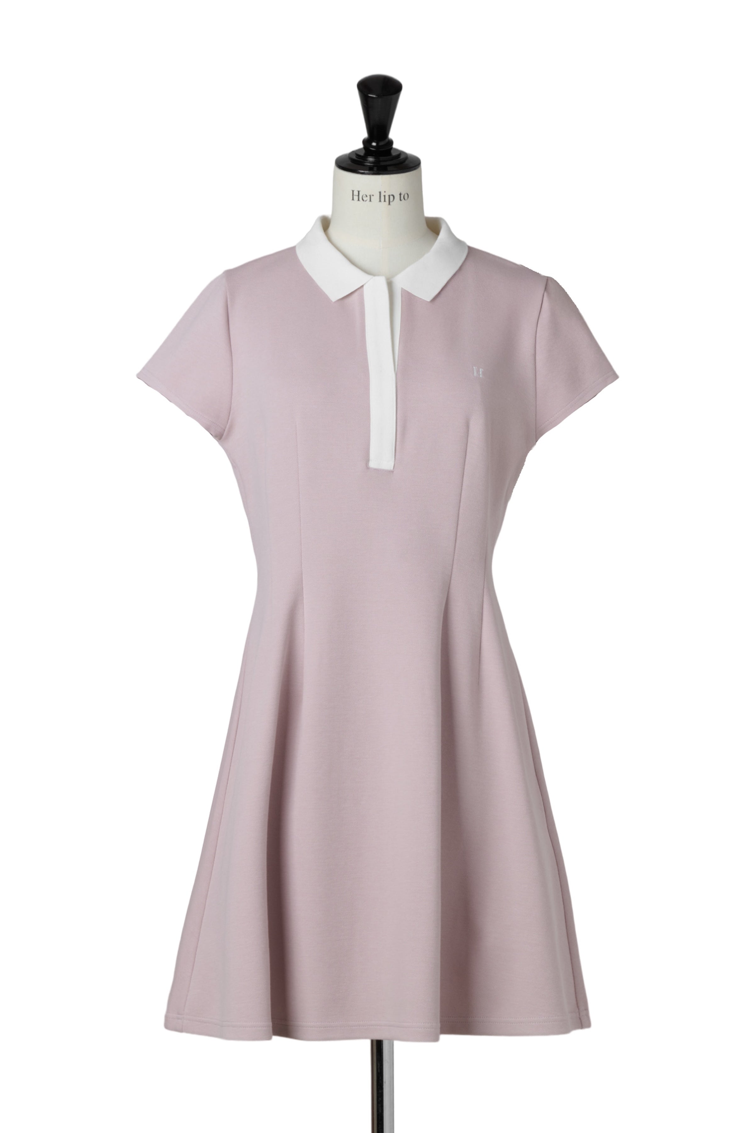 【herlipto】French sleeve polo mini dress Short Sleeve Polo Mini Dress