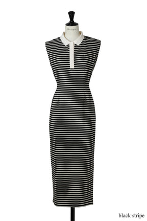 French Sleeve Polo Long Dress